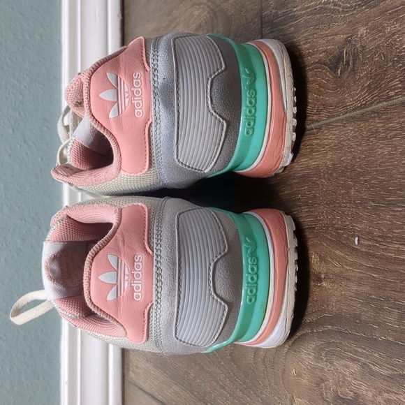 Adidas ZX 700 Tent green pink Women's 7 EUC retro vintage 80's sneaker look - Picture 5 of 8